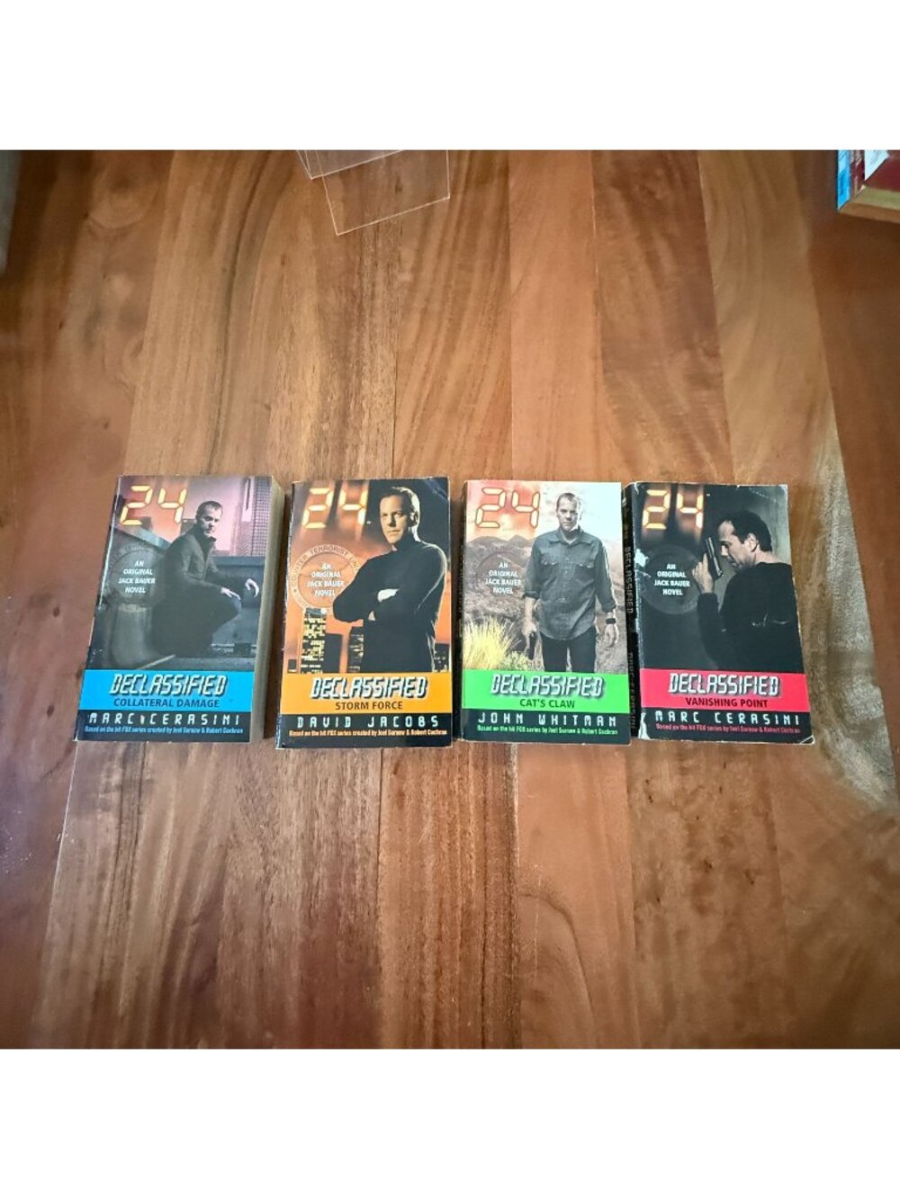 24 Declassified Book Lot of 4 Jack Bauer TV Series Paperbacks Thriller Novels PB